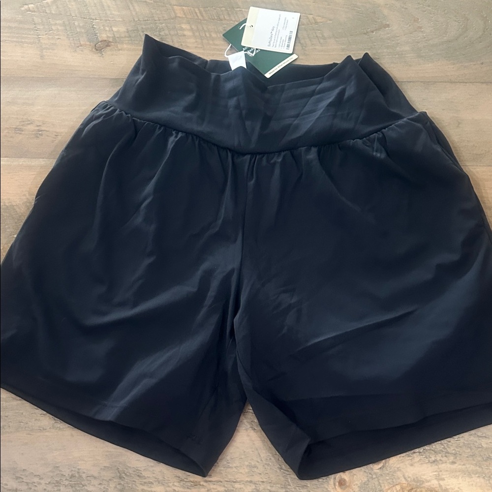 HALARA Women's High Waist Black Shorts